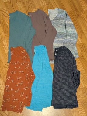 Set Of 6 Xl Sonoma Long Sleeve Everyday Tee
